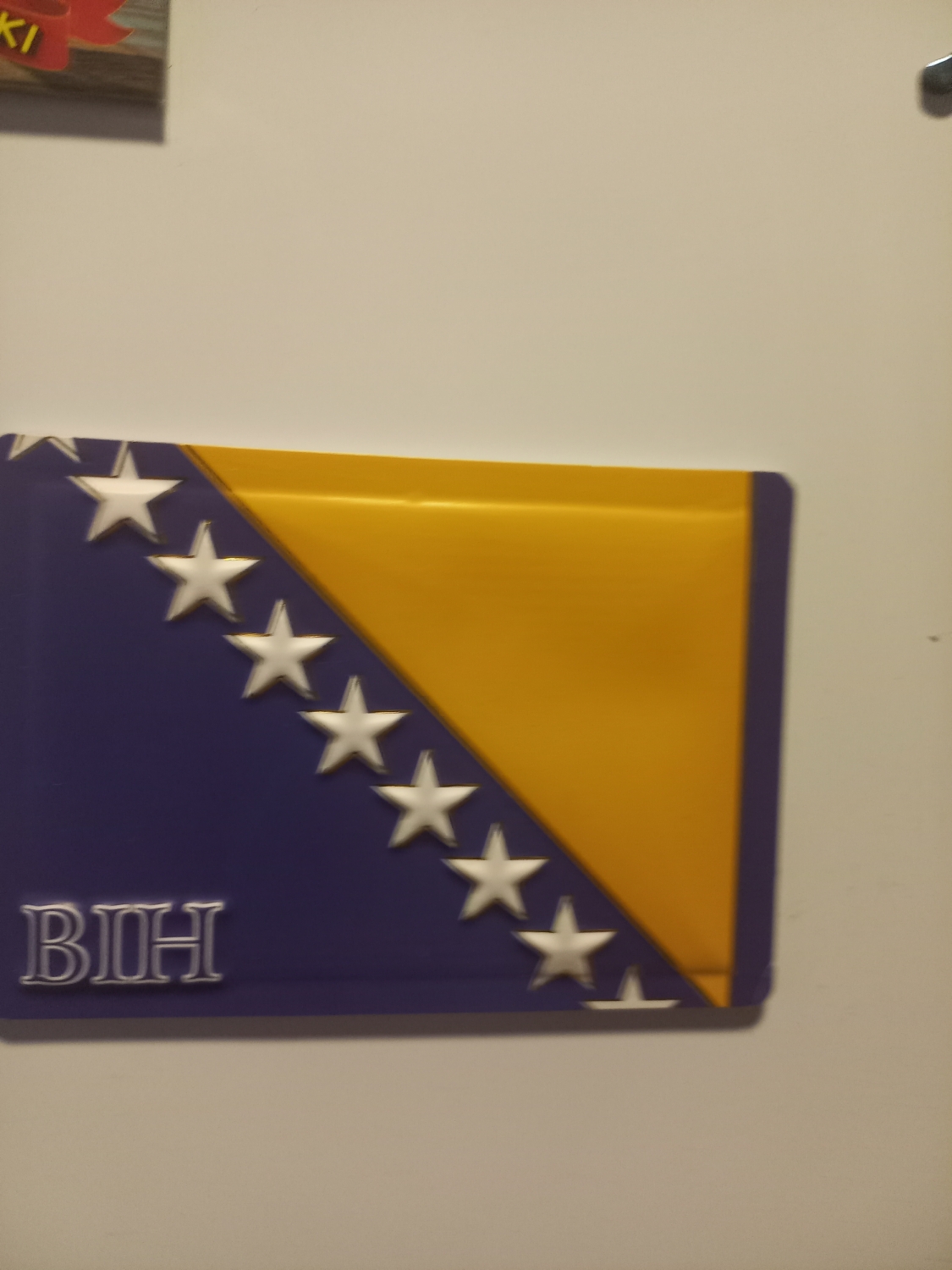 Zwykły magnes z flagą BiH