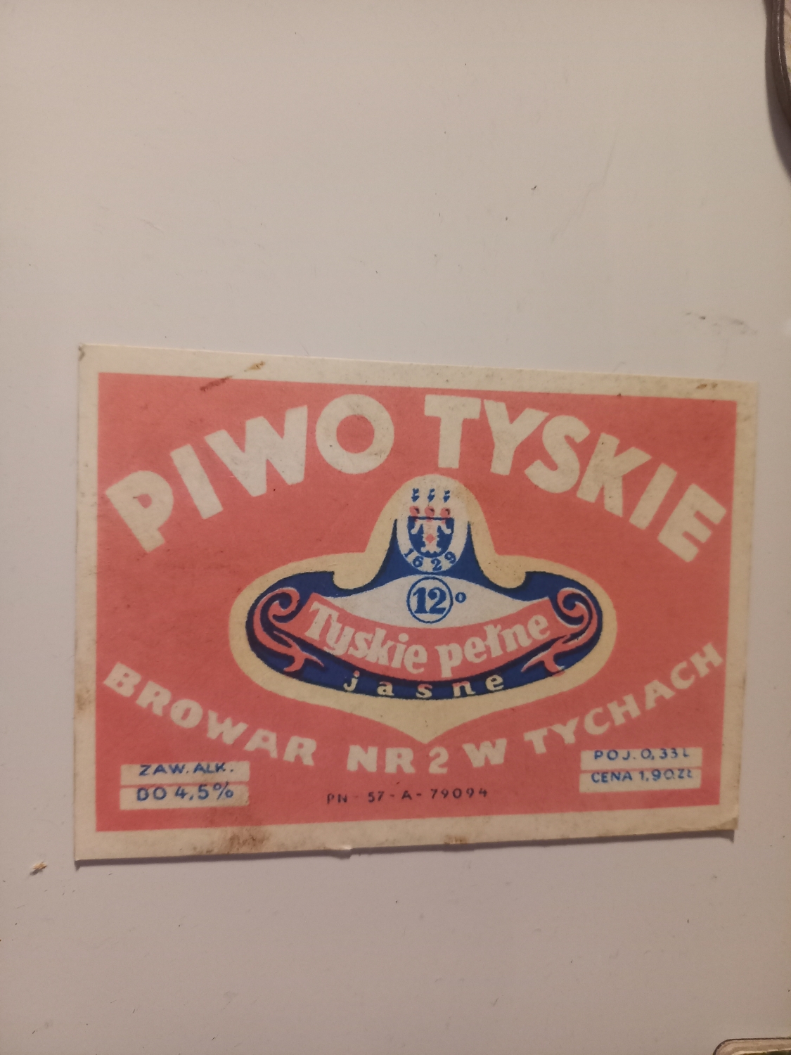 Pamiątka z browaru