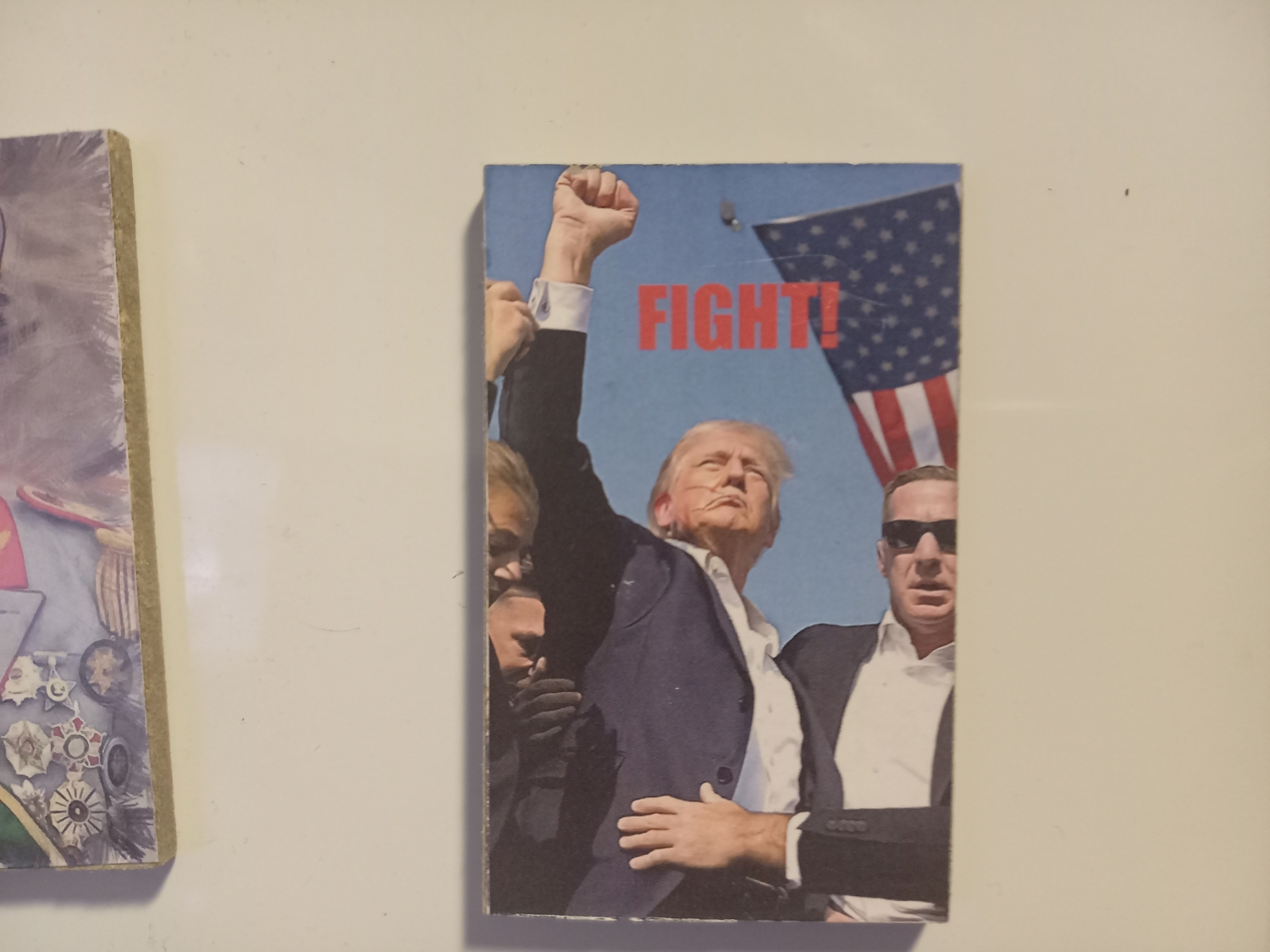 45 i 47 prezydent USA. Co zabawne, niejaki Slobodan ogarnął ten magnesik na 3 dni po zamachu na Trumpa xD To się nazywa real time marketing