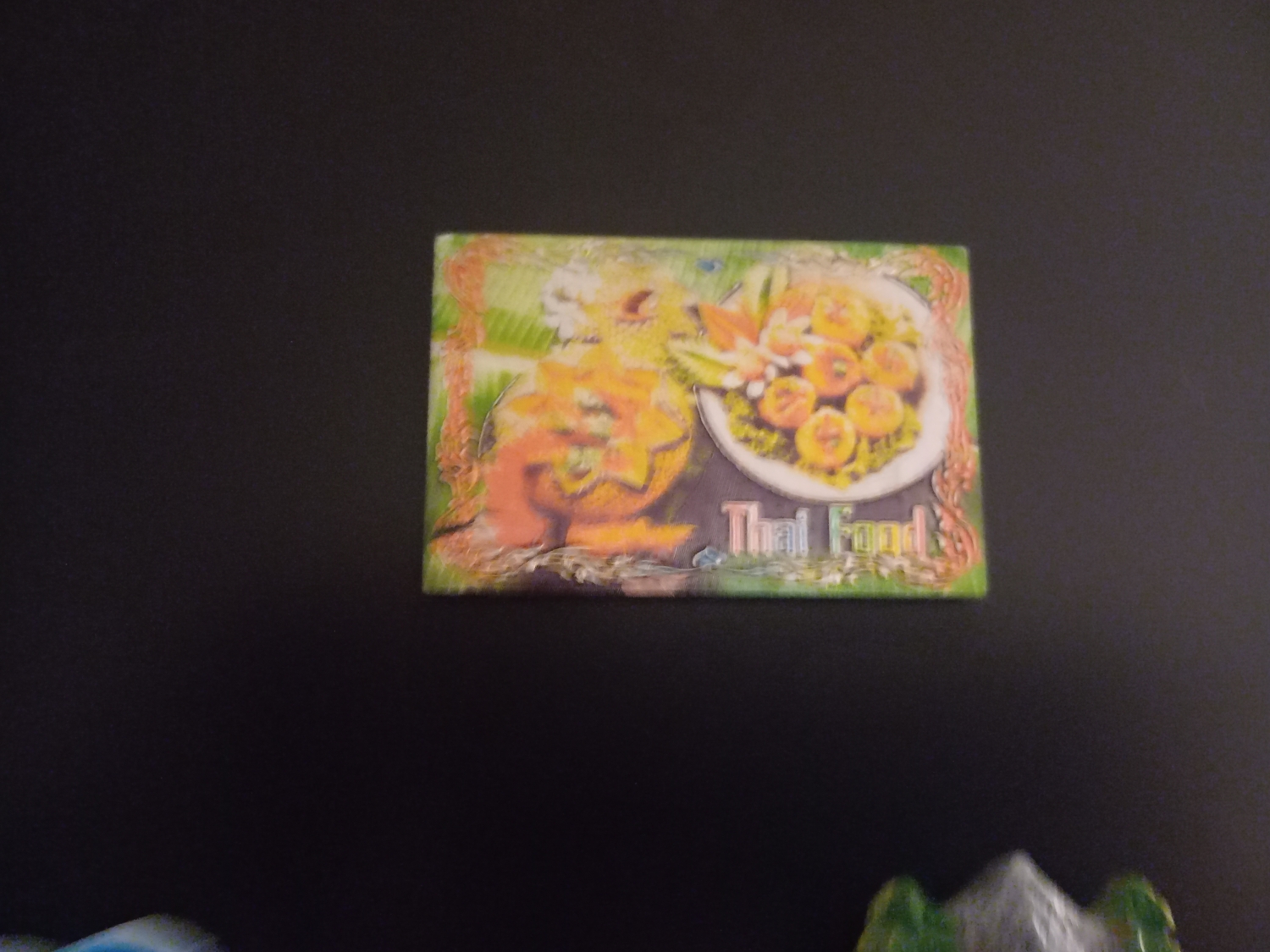 Magnesik przedstawiający randomowe tajskie jedzenie. Szacun za pomysł